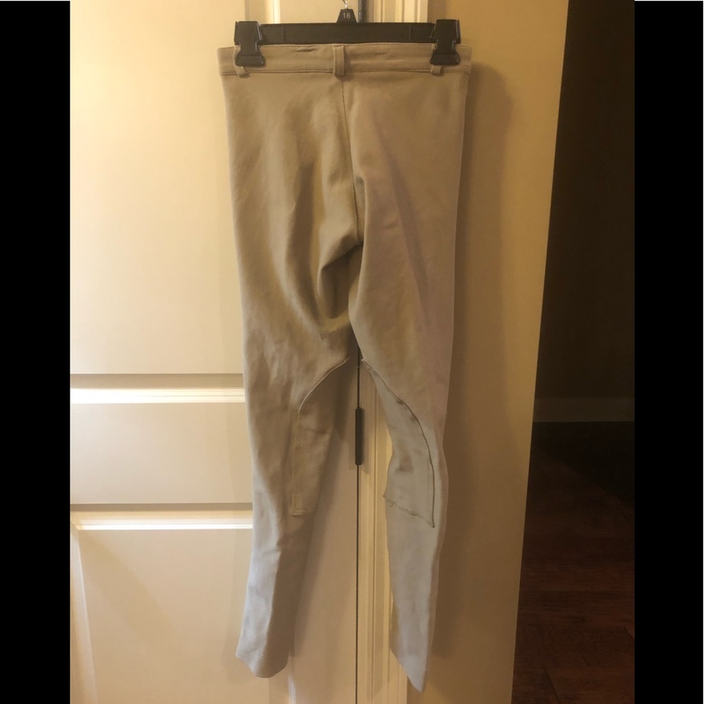 TRIDENT RIDING PANTS/BREECHES KHAKI MEASUREMENTS IN PICS-XS IN MY OPINION